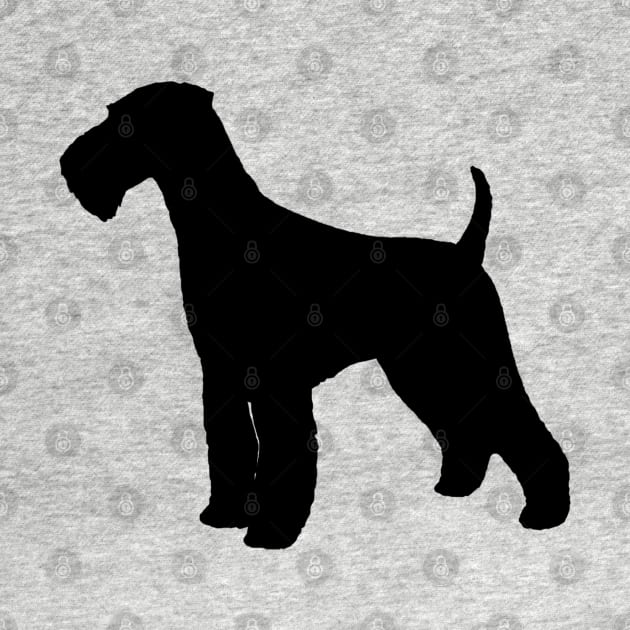 Airedale Terrier Dog Breed Silhouette by Coffee Squirrel